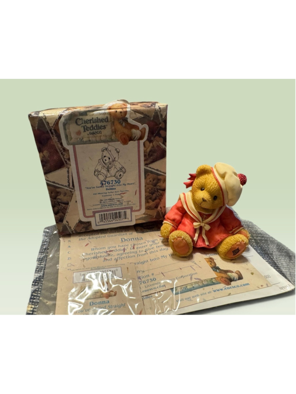 Cherished Teddies Donna 476730 Girl Wearing Sailor Suit Figurine